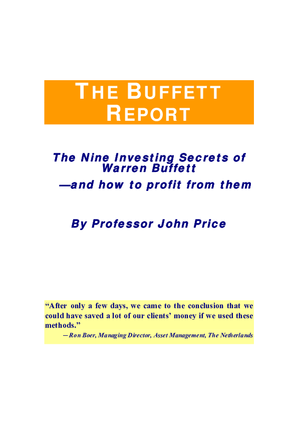 Inside The Investments Of Warren Buffett PDF Free Download Inside The Investments Of Warren Buffett PDF Free Download
