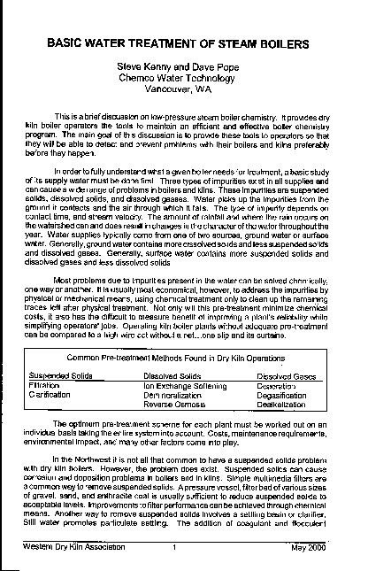 (PDF) BASIC WATER TREATMENT OF STEAM BOILERS