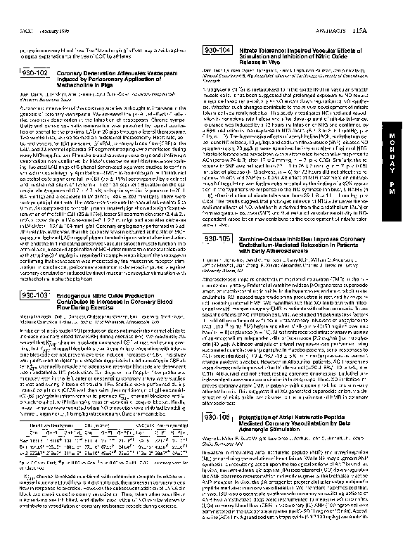 Pdf 930 104 Nitrate Tolerance Impaired Vascular Effects Of Stimulation And Inhibition Of Nitric Oxide Release In Vivo Henrik Poulsen Academia Edu