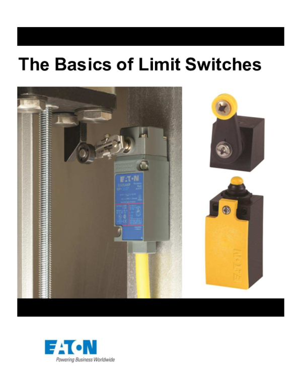 (PDF) The Basics of Limit Switches safety first Academia.edu