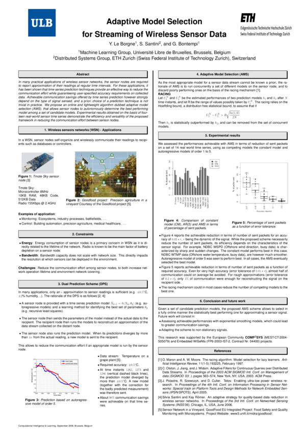 (PDF) Adaptive Model Selection for Streaming of Wireless Sensor Data