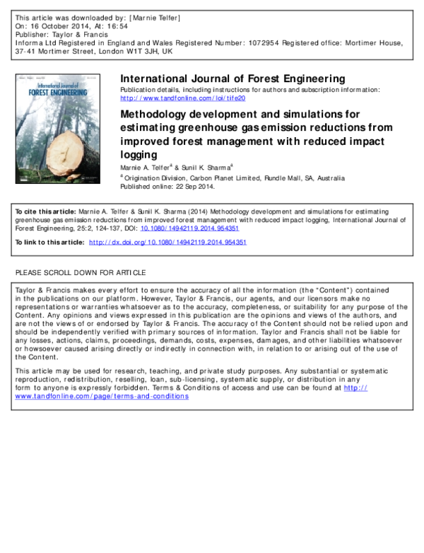 (PDF) Methodology development and simulations for estimating greenhouse ...