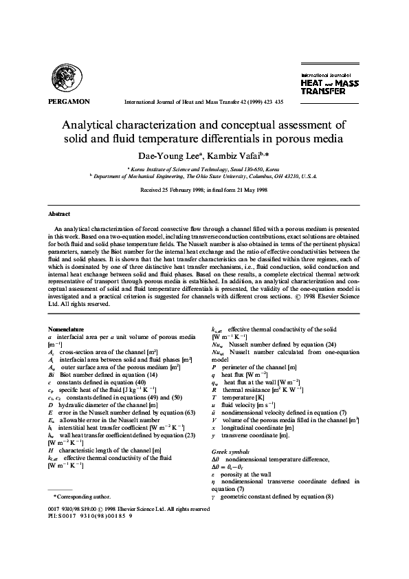 (PDF) Analytical characterization and conceptual assessment of solid ...