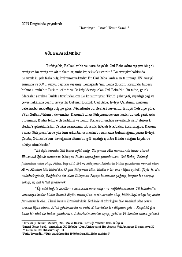 doc gul baba kimdir who is gul baba ki volt gul baba wer ist gul baba tosun saral academia edu