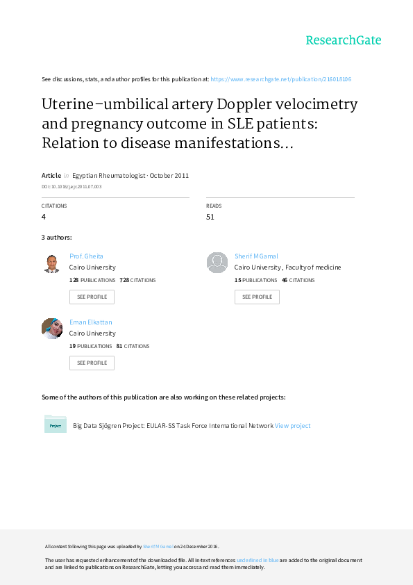 (PDF) Uterine umbilical artery Doppler velocimetry and pregnancy ...