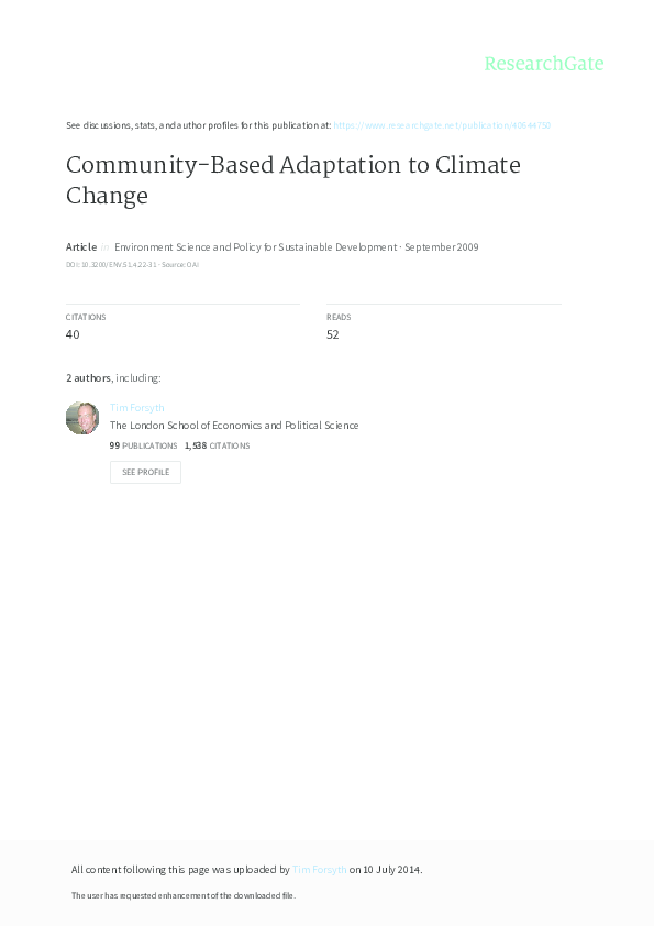  pdf community based adaptation to climate change