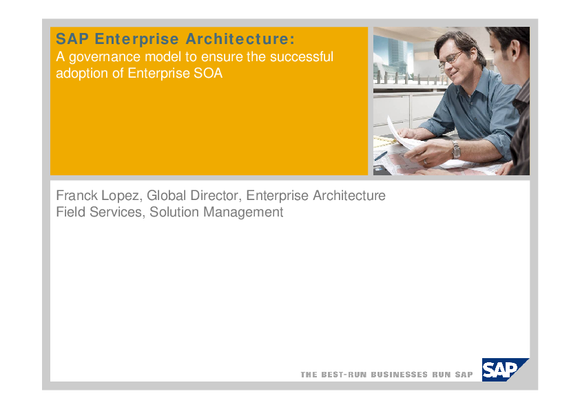 Pdf Sap Enterprise Architecture A Governance Model To Ensure The Successful Adoption Of Enterprise Soa Ho Thai Academia Edu