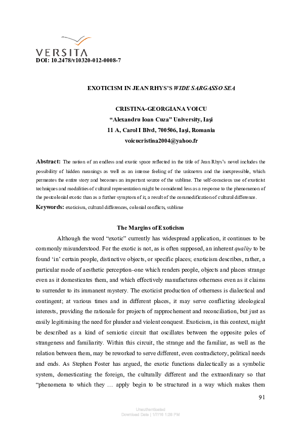 Sargasso sea novel image