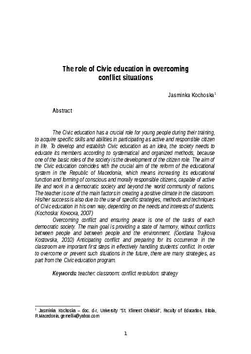 Overcoming conflict essay image