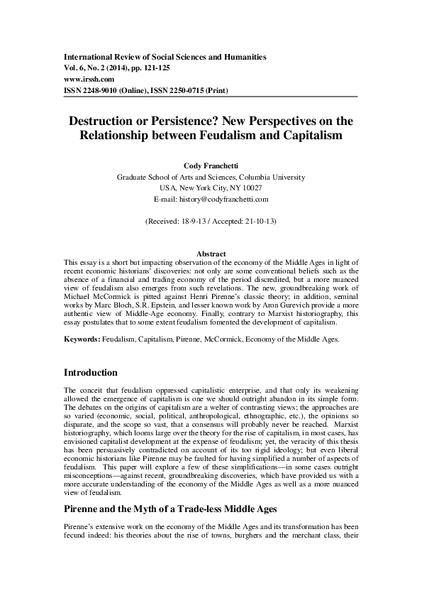 Decline of feudalism essay picture