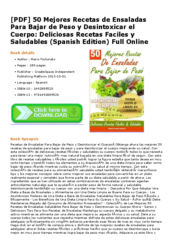 recetas comida saludable para bajar de peso pdf file