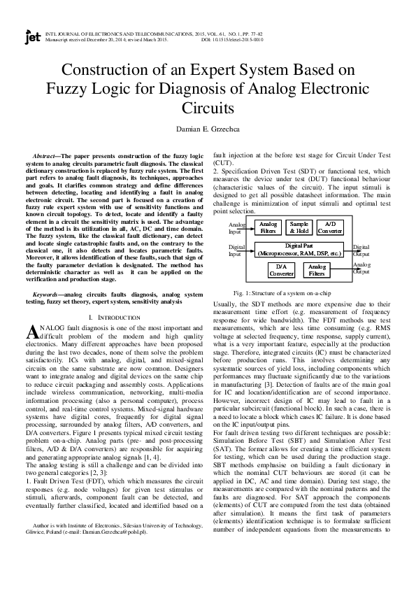(PDF) Construction of an Expert System Based on Fuzzy Logic for ...