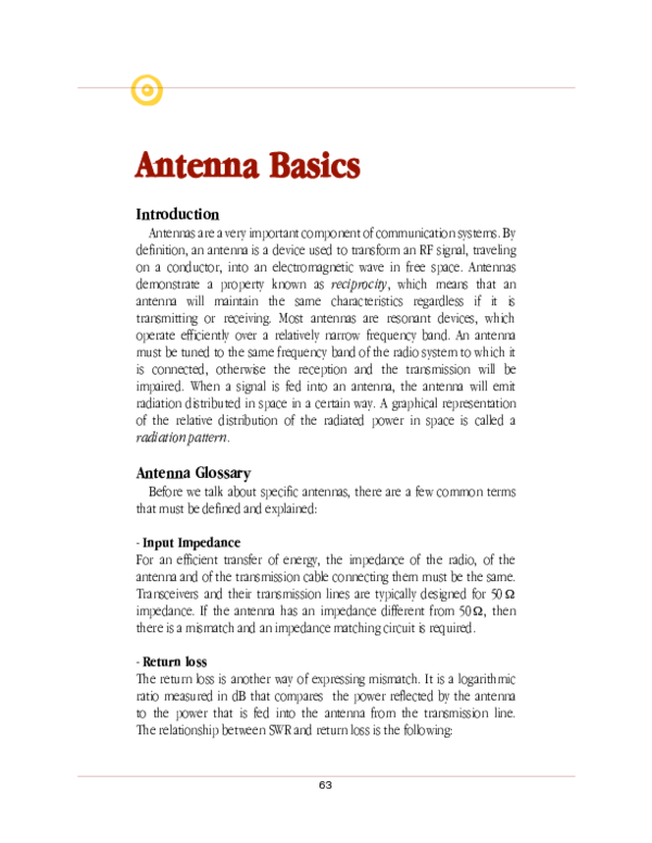(PDF) Antenna Basics ASTHA jusi Academia.edu