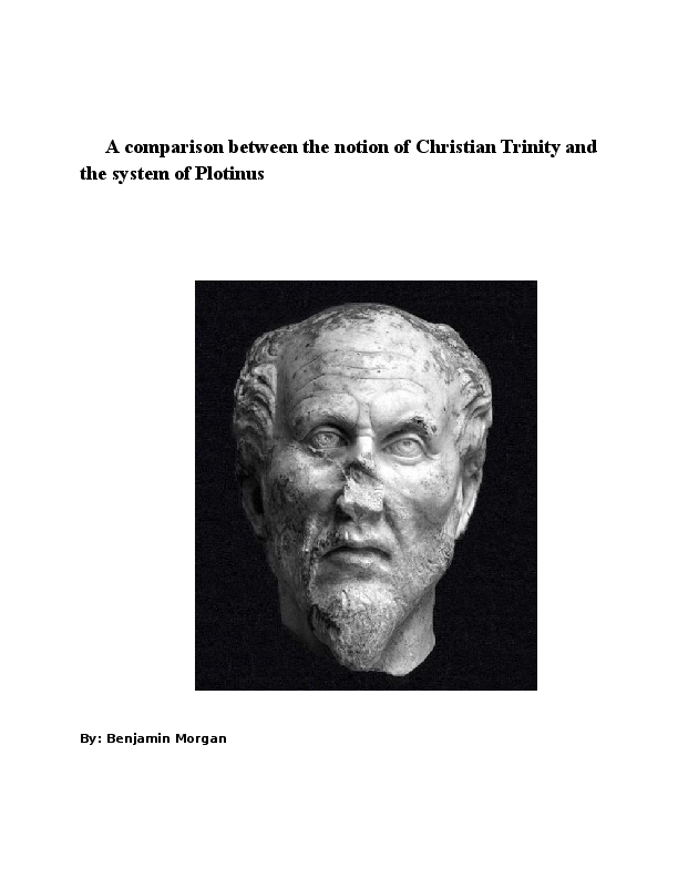 (DOC) A comparison between the notion of Christian Trinity and the ...