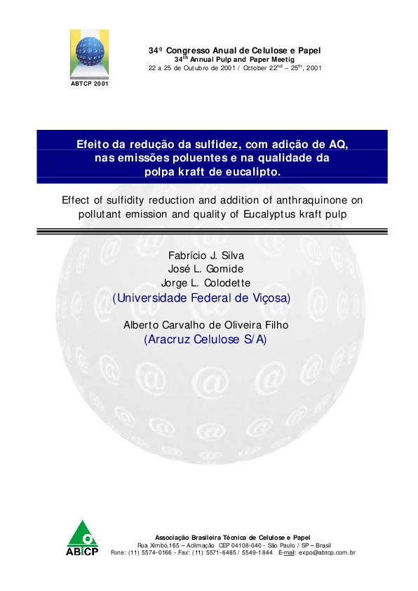 (PDF) Efeito da redução da sulfidez, com adição de AQ, nas emissões ...