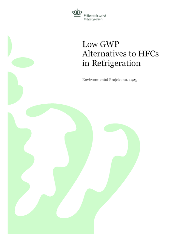 (PDF) Low GWP Alternatives to HFCs in Refrigeration Graciana Guedes