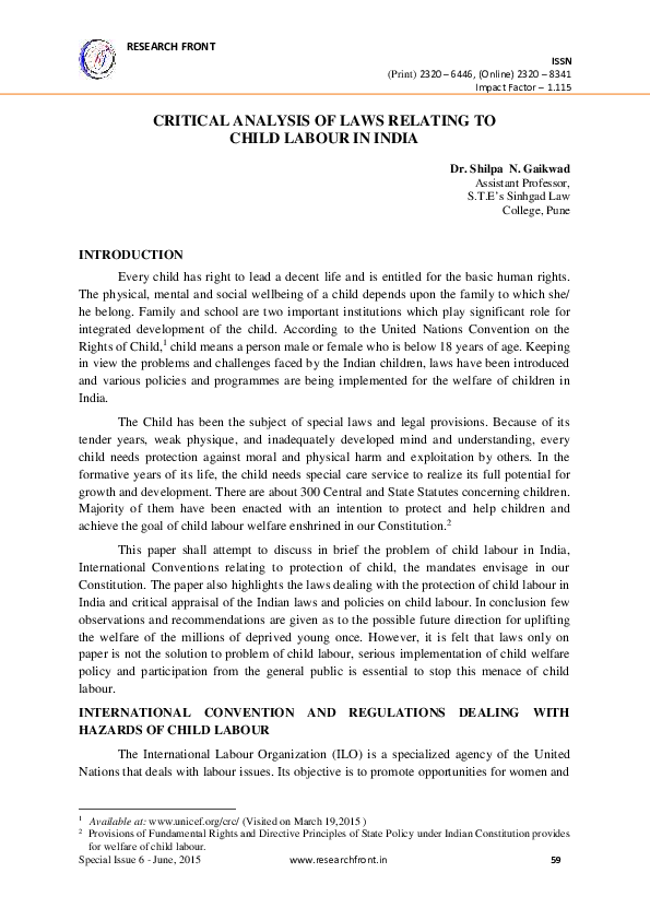 Causes of child labour in india image