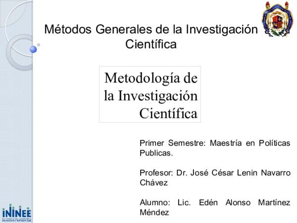 (PPT) Metodos Generales de Investigación Científica.pptx