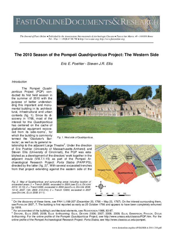 Excavation of pompeii image