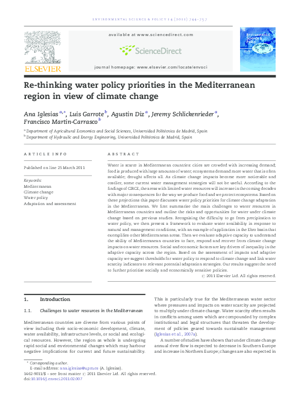 Mediterranean region climate picture