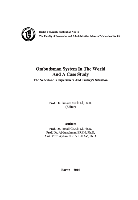 (PDF) OMBUDSMAN SYSTEM IN THE WORLD AND A CASE STUDY: NEDERLAND’S ...