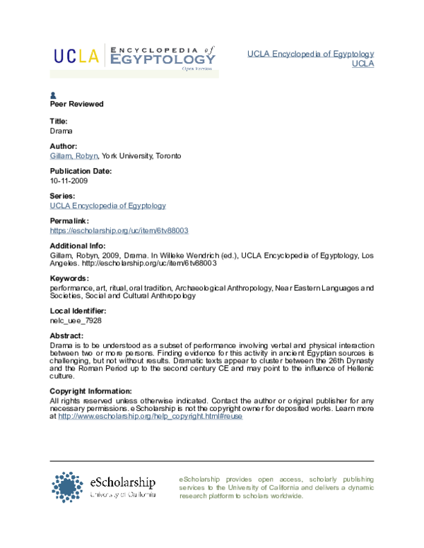 Pdf Drama Robyn Gillam Academia Edu