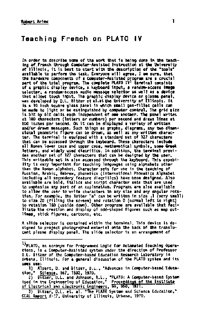 (PDF) Teaching French on Plato IV