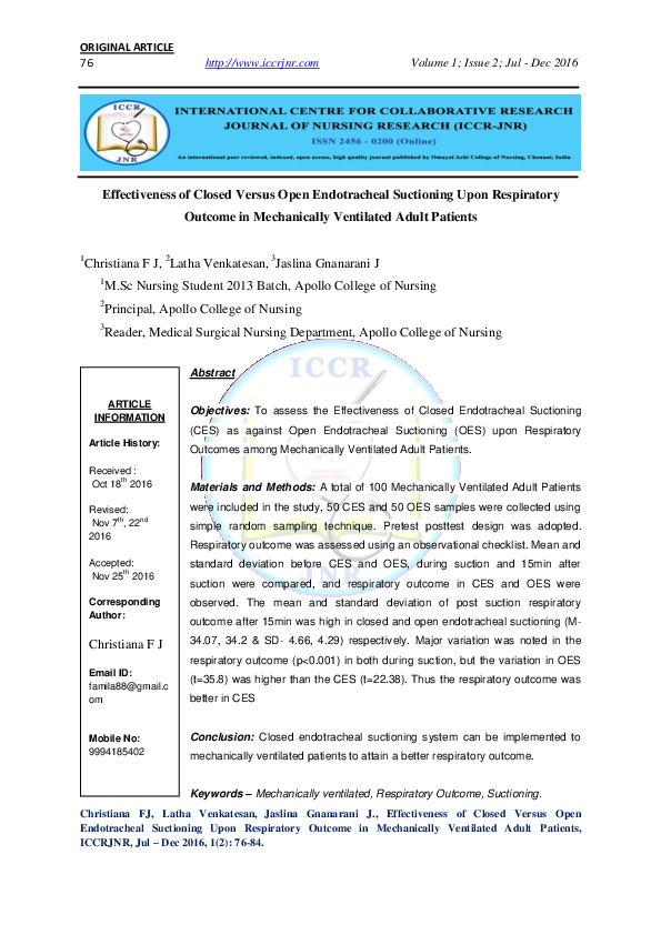 Indications for suctioning image