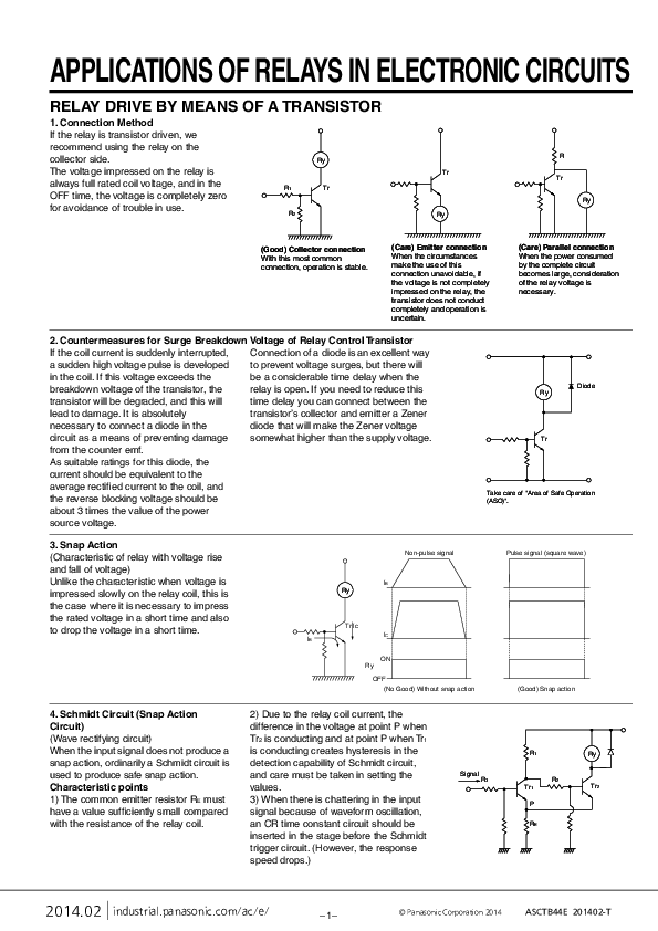 (PDF) RELAY DRIVE BY MEANS OF A TRANSISTOR APPLICATIONS OF RELAYS IN