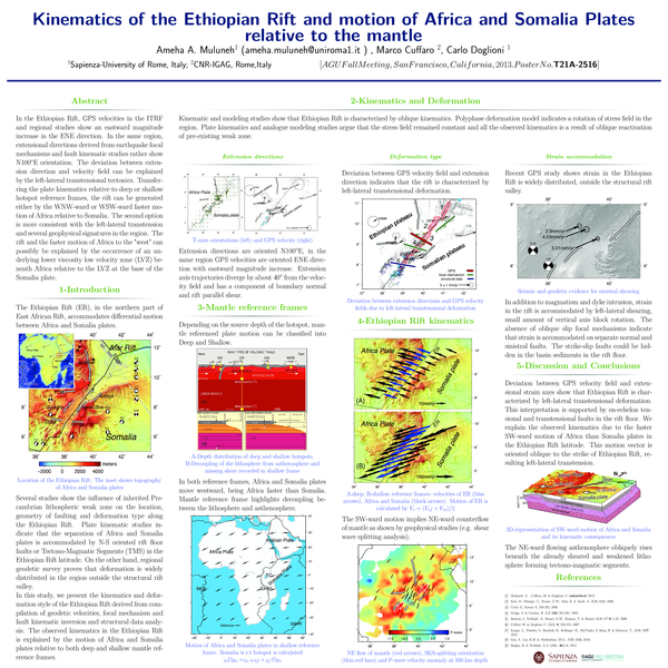 (PDF) Kinematics of the Ethiopian Rift and Absolute motion of Africa ...