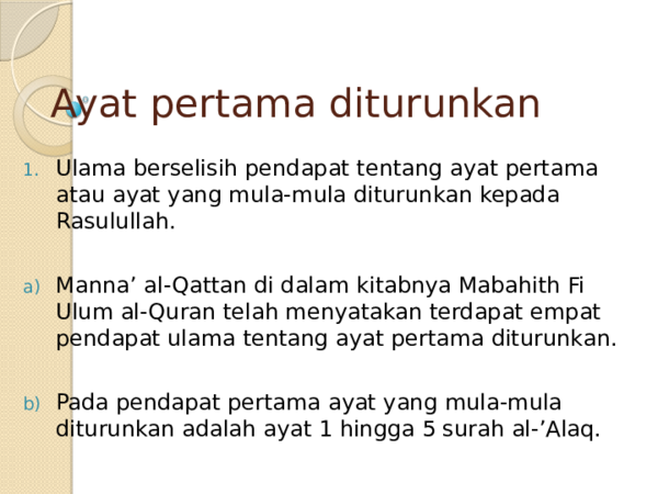 Ppt Presentation Ulum Quran Farhana Hashim Academia Edu