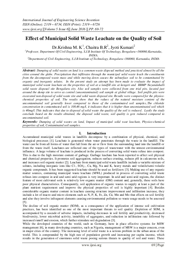 Social and environmental impact of landfill sites picture