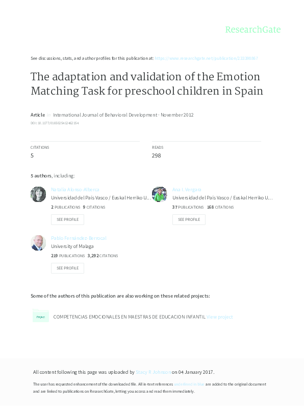 PDF The Adaptation And Validation Of The Emotion Matching Task For pdf-the-adaptation-and-validation-of-the-emotion-matching-task-for