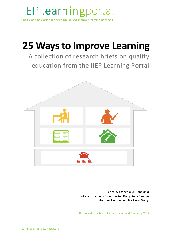 PDF 25 Ways To Improve Learning A Collection Of Research Briefs On pdf-25-ways-to-improve-learning-a-collection-of-research-briefs-on