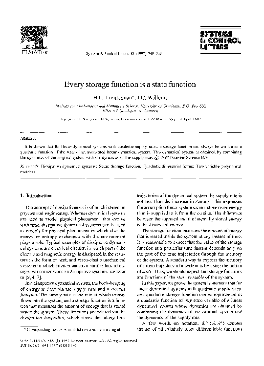 (PDF) Every storage function is a state function