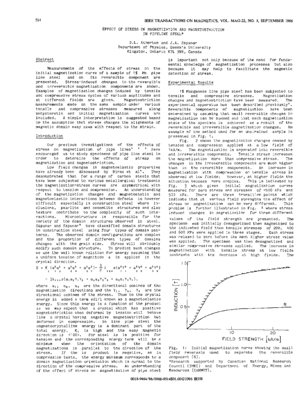 (PDF) Effect of stress on magnetization and magnetostriction in ...