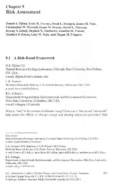 (PDF) Risk Assessment 9.1 A Risk-Based Framework