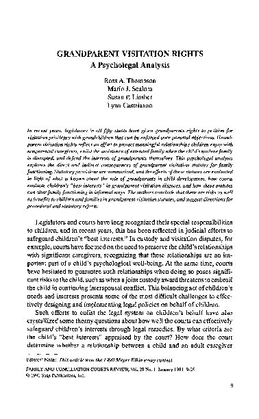 (PDF) Grandparent Visitation Rights
