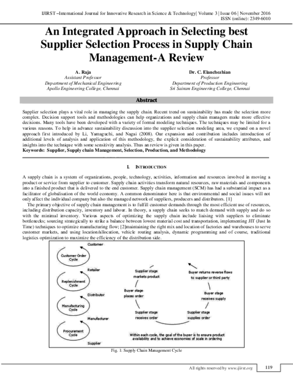 (PDF) An Integrated Approach in Selecting best Supplier Selection ...