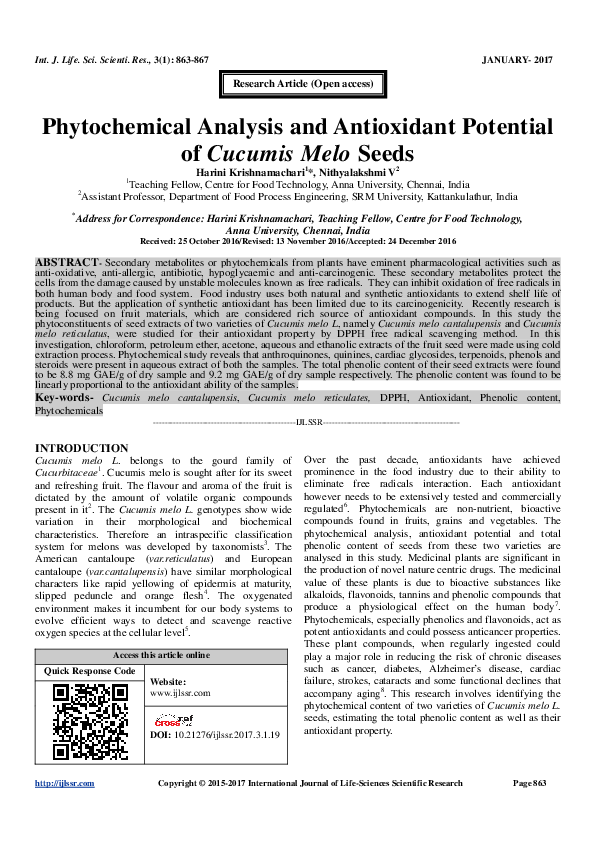 Phytochemical analysis of plant extract image