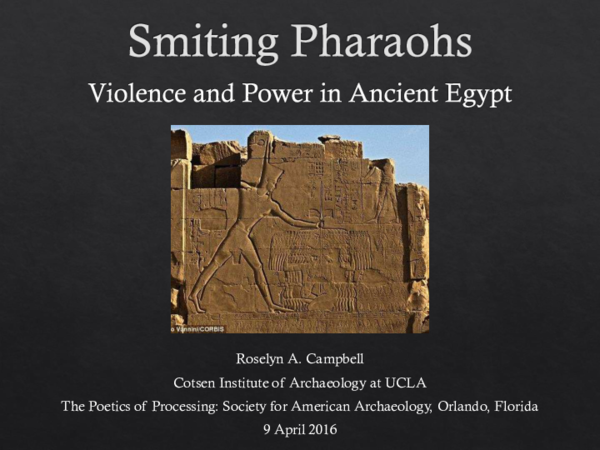 (PDF) Smiting Pharaohs: Violence and Power in Ancient Egypt