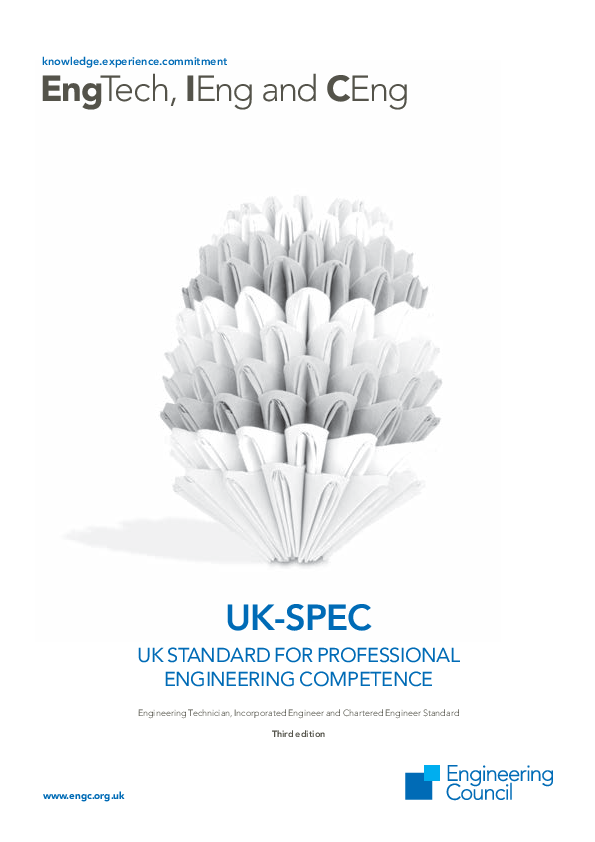 (PDF) EngTech, IEng and CEng UK-SPEC