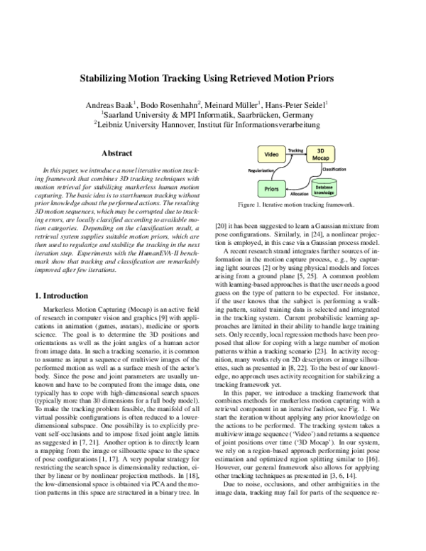 (PDF) Stabilizing Motion Tracking Using Retrieved Motion Priors