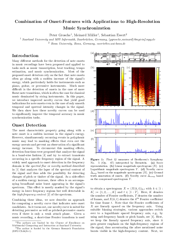(PDF) Combination of Onset-Features with Applications to High ...
