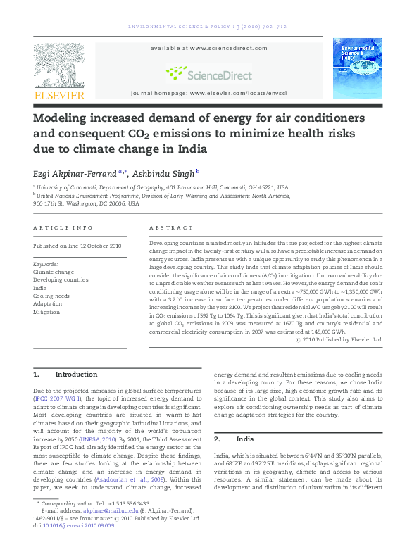 (PDF) Environmental Impact Assessment of Air Conditioners suganya
