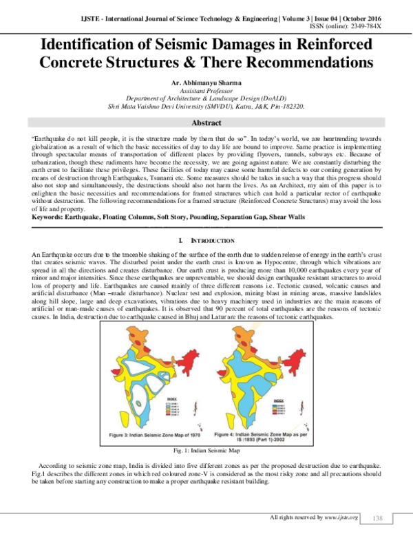 (PDF) Identification of Seismic Damages in Reinforced Concrete ...