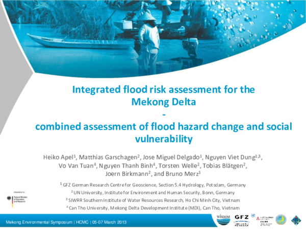 (PDF) Integrated flood risk assessment for the Mekong Delta through the ...
