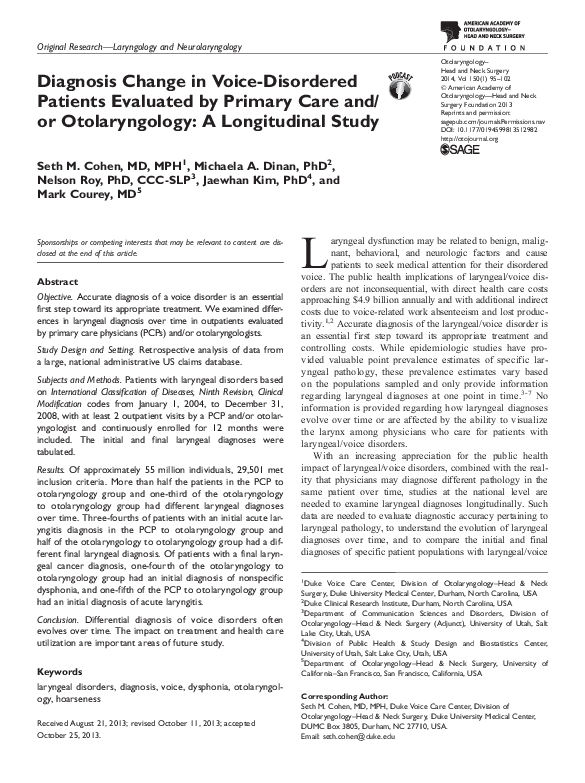 Journal of otolaryngology - head and neck surgery impact factor image