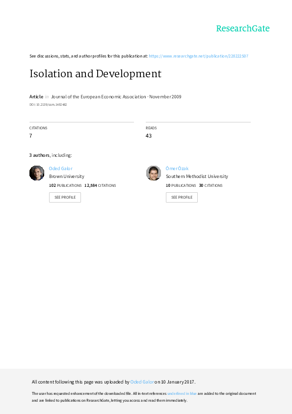 (PDF) Isolation and Development