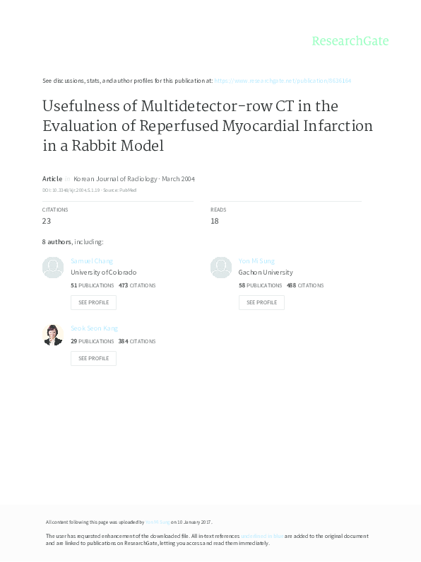 (PDF) Usefulness of multidetector-row CT in the evaluation of ...